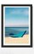 Framed Beach Landscape Art Print Serene Coastal Decor for Home or Office